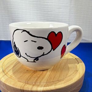 Peanuts Snoopy Happy Valentine's Day Hearts 16oz Ceramic Mug White Red MW/DS